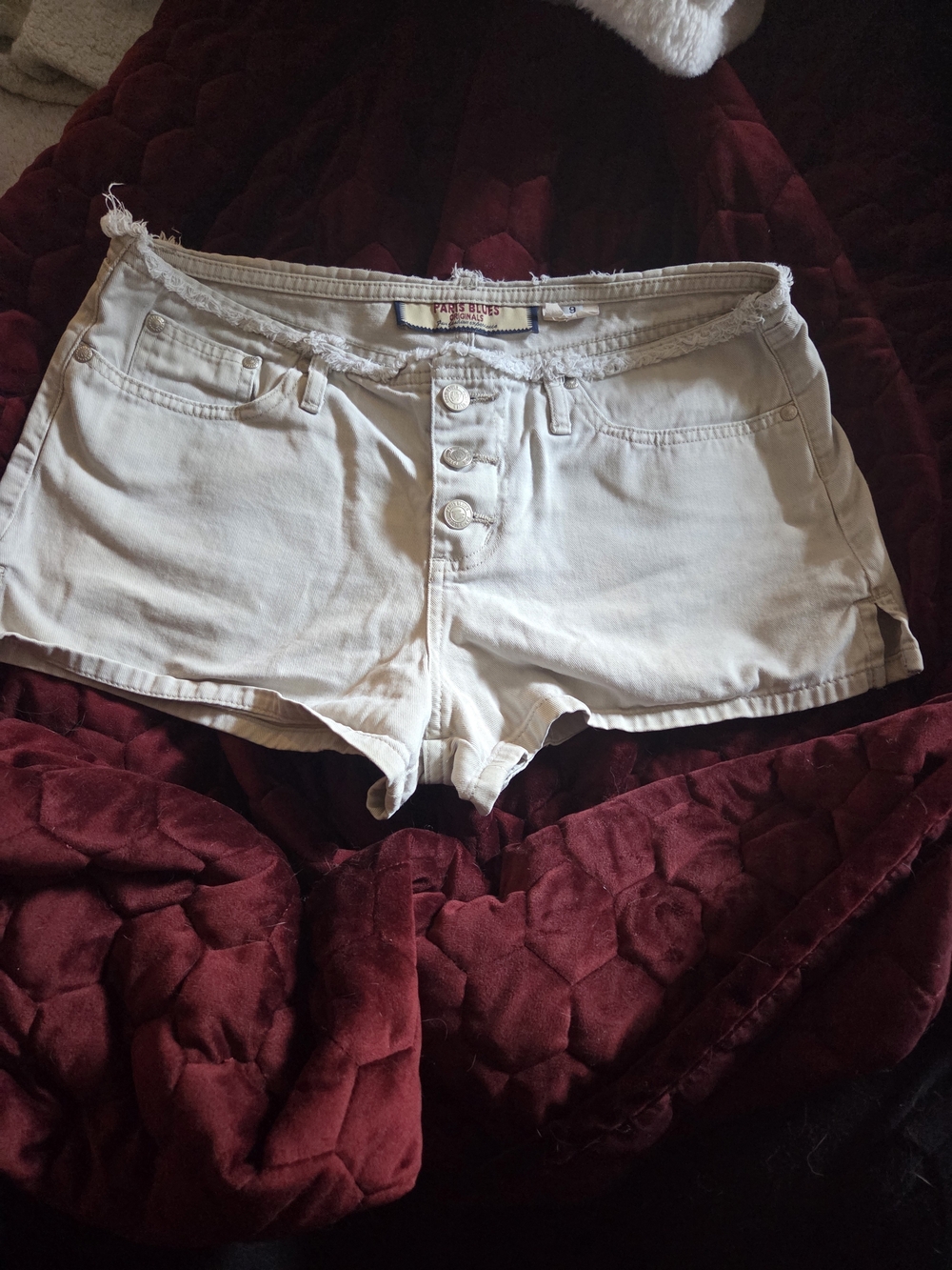 Paris Blues Originals Button fly Khaki Women’s Shorts Size 9